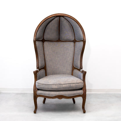 Gray Restoration Hardware Versailles Balloon Accent Chair