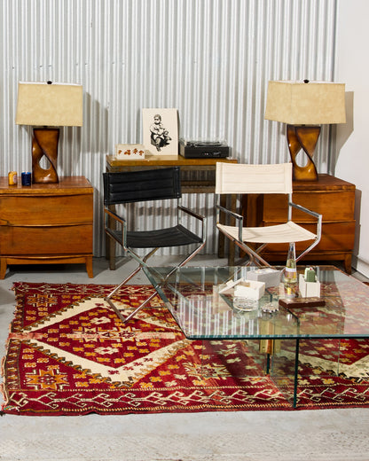 Carved Solid Hardwood Sculptured Lamps (2 Available)