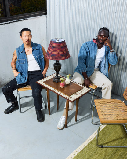 Tresi Studio Striped Resin Table Lamp