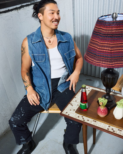 Tresi Studio Striped Resin Table Lamp