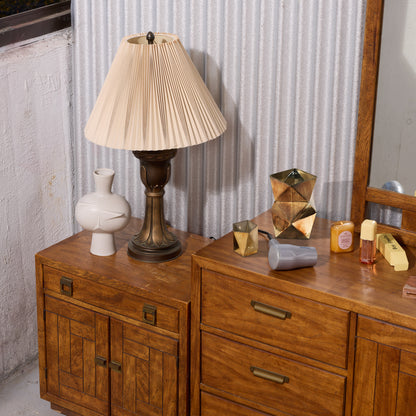 Neoclassical Bronze Table Lamp Pair