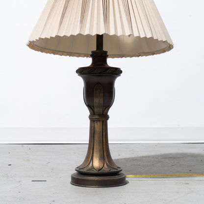 Neoclassical Bronze Table Lamp Pair