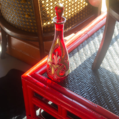 MCM Bohemian Red Decanter