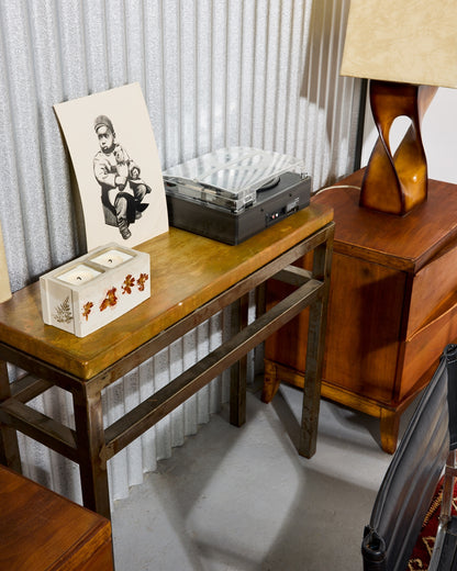 Framed Scratchboard Etching of Young Boy With Teddy, Signed