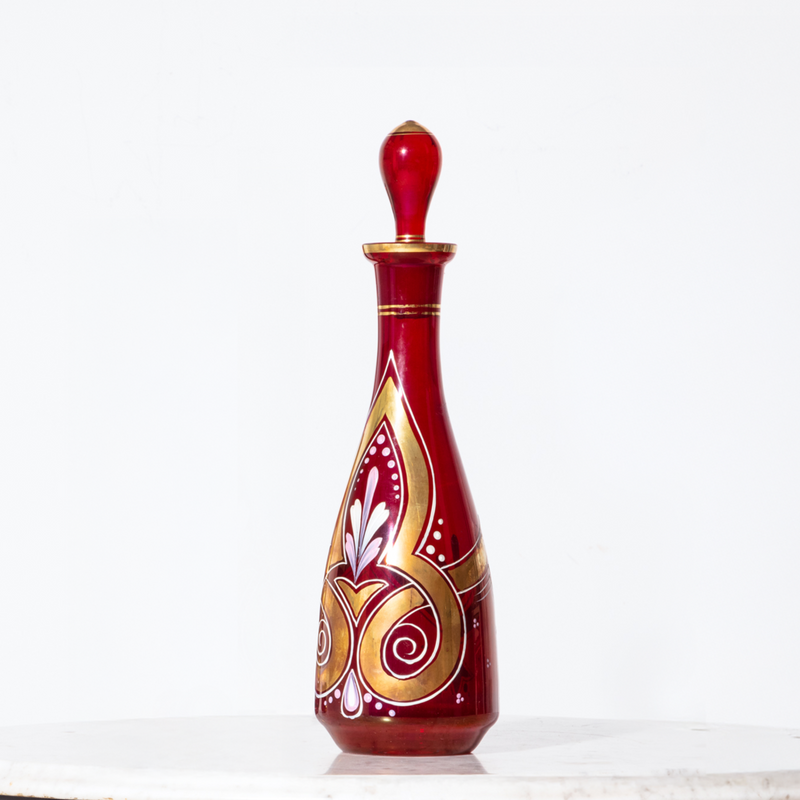 MCM Bohemian Red Decanter