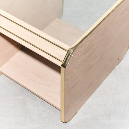 Mid-century Modern Brass Side Table (2 Available)