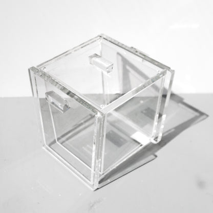 Mid-Century Modern Clear Acrylic Ice Bucket