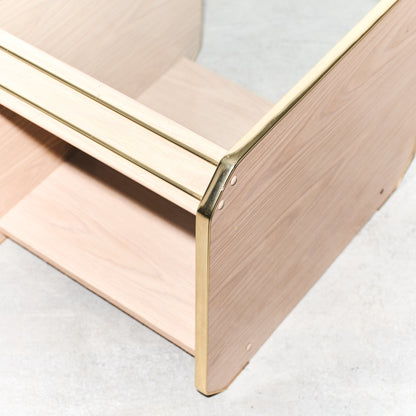 Mid-century Modern Brass Side Table (2 Available)