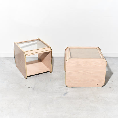 Mid-century Modern Brass Side Table (2 Available)