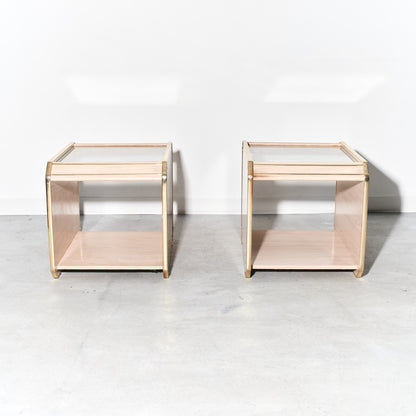 Mid-century Modern Brass Side Table (2 Available)
