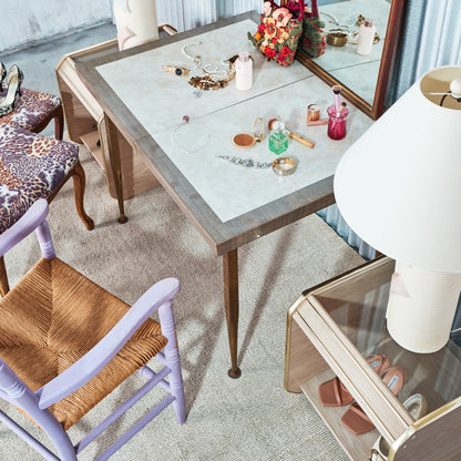 Mid-century Modern Brass Side Table (2 Available)