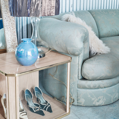 Mid-century Modern Brass Side Table (2 Available)