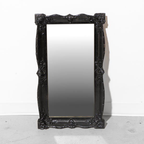 Black ornate mirror