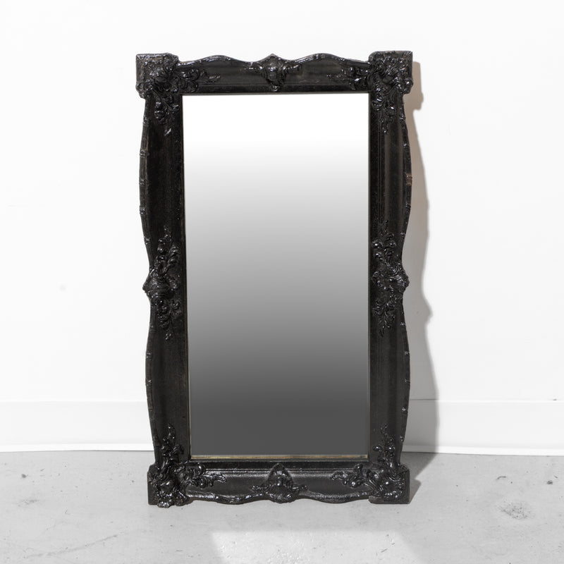 Black ornate mirror