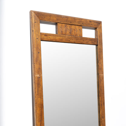 Mid-Century Drexel Heritage Woodbriar Pecan Wood Wall Mirror (2 Available)