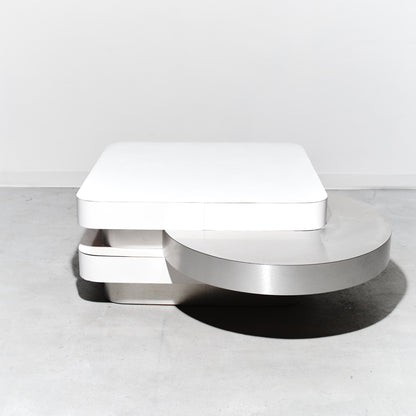 Modern metallic object on a white background