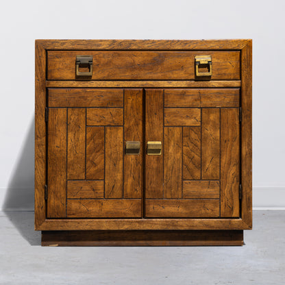 Mid-Century Drexel Heritage Woodbriar Pecan Wood Nightstand (2 Available)