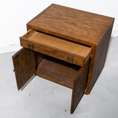Mid-Century Drexel Heritage Woodbriar Pecan Wood Nightstand (2 Available)