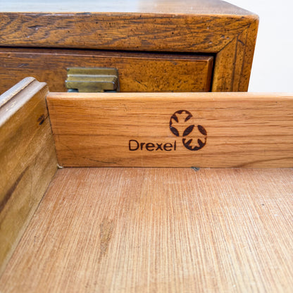 Mid-Century Drexel Heritage Woodbriar Pecan Wood Nightstand (2 Available)