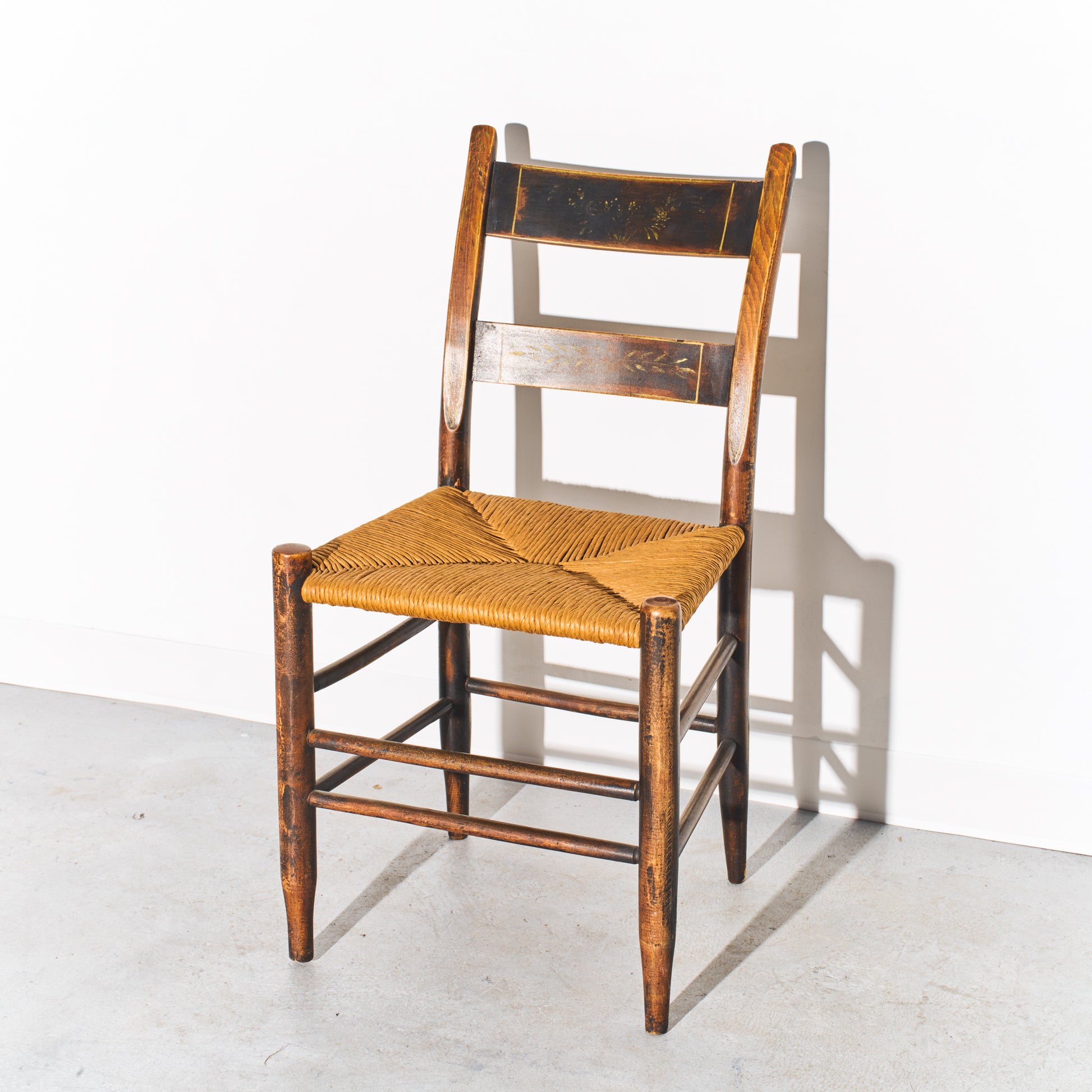 Painted Vintage Woven Chair