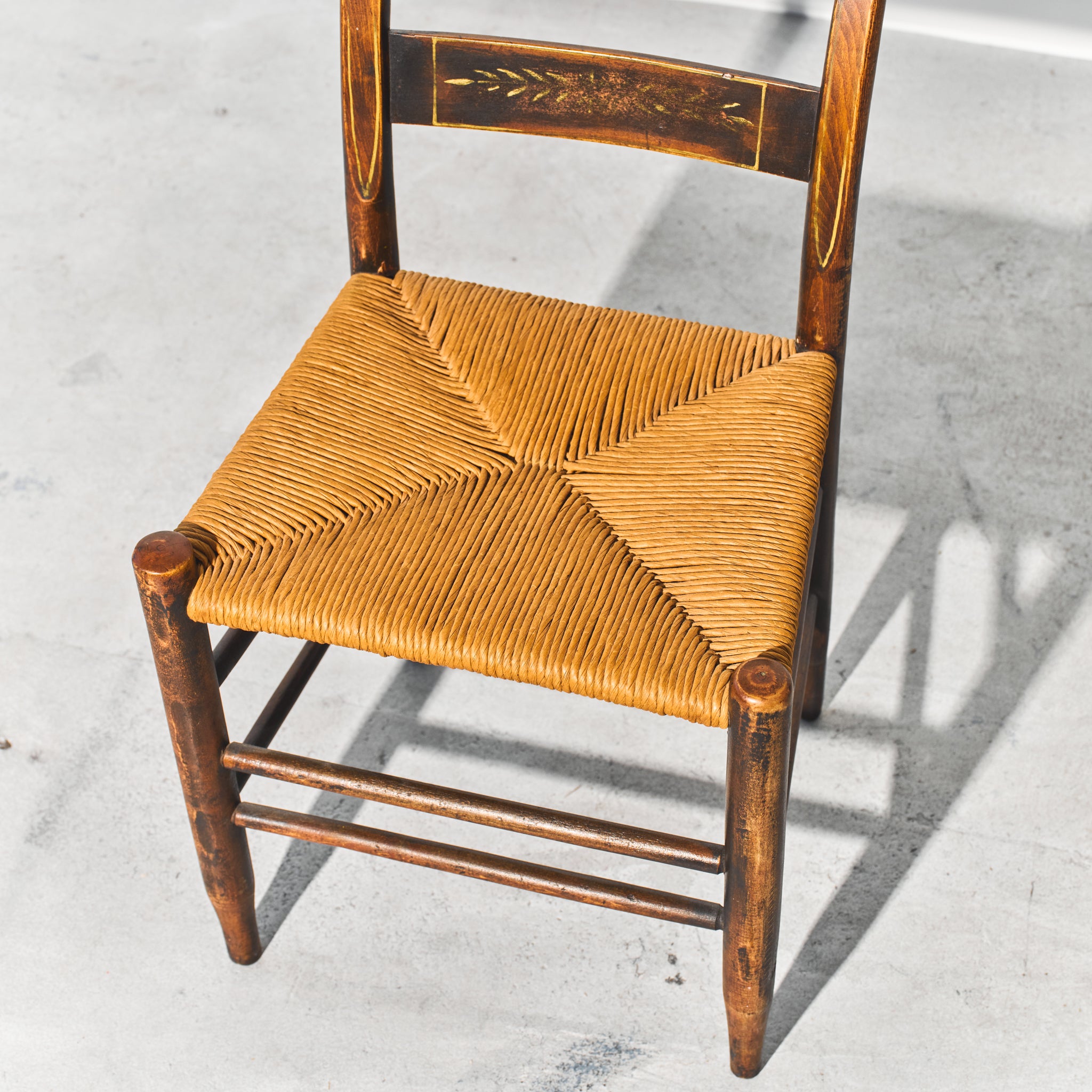 vintage woven chair