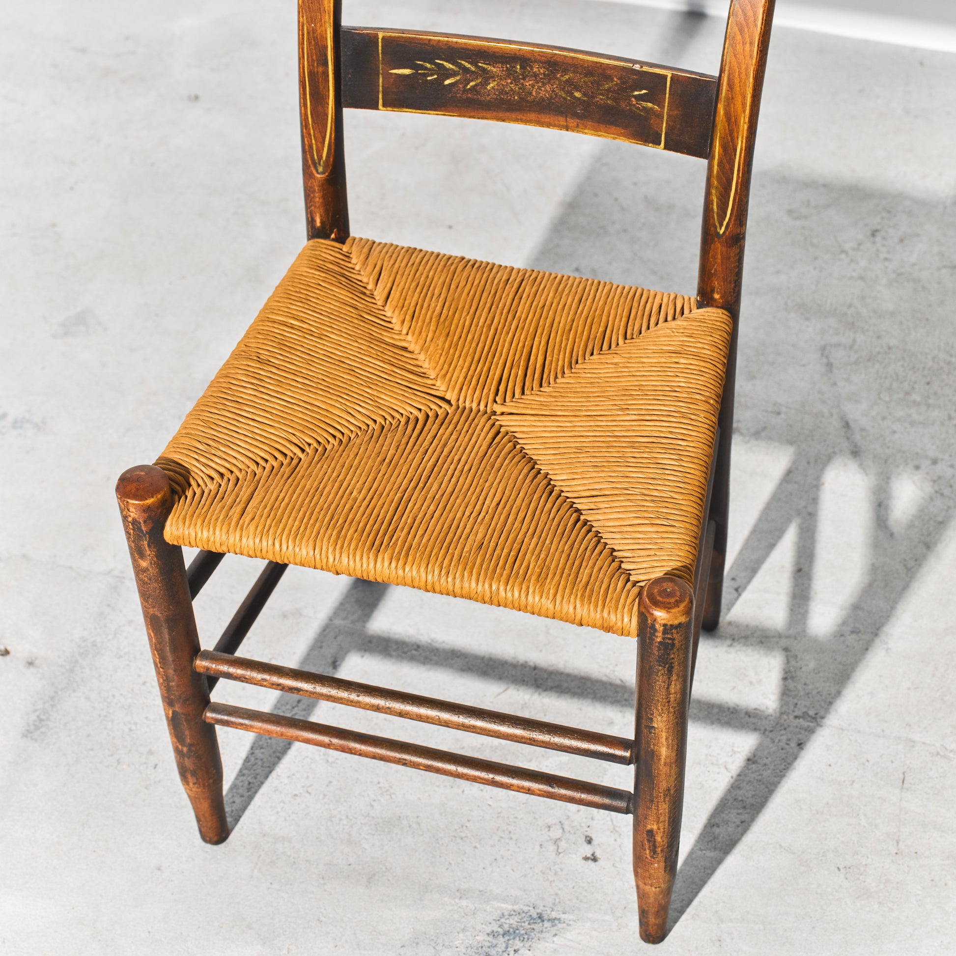 vintage woven chair