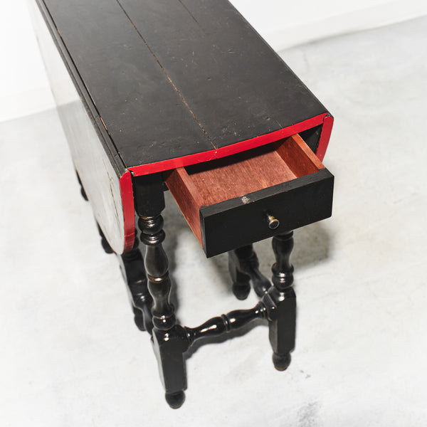 mid century modern drop leaf table