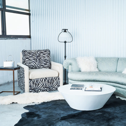 Refurbished Zebra Lounge Chair