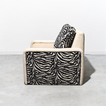 Refurbished Zebra Lounge Chair
