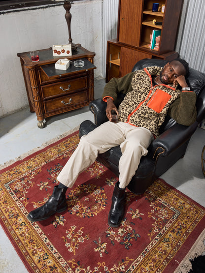 Red and Gold Persian Wool Rug