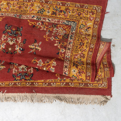 Red and Gold Persian Wool Rug