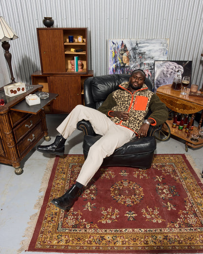 Red and Gold Persian Wool Rug