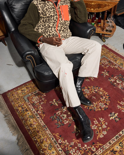 Red and Gold Persian Wool Rug