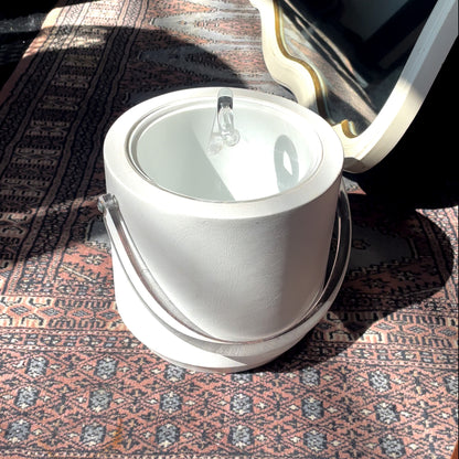 1970s Bucket Brigade Leather Ice Bucket