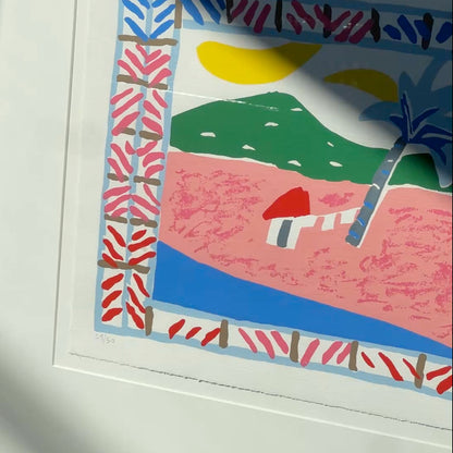 Framed Island of Itaparica Seriograph