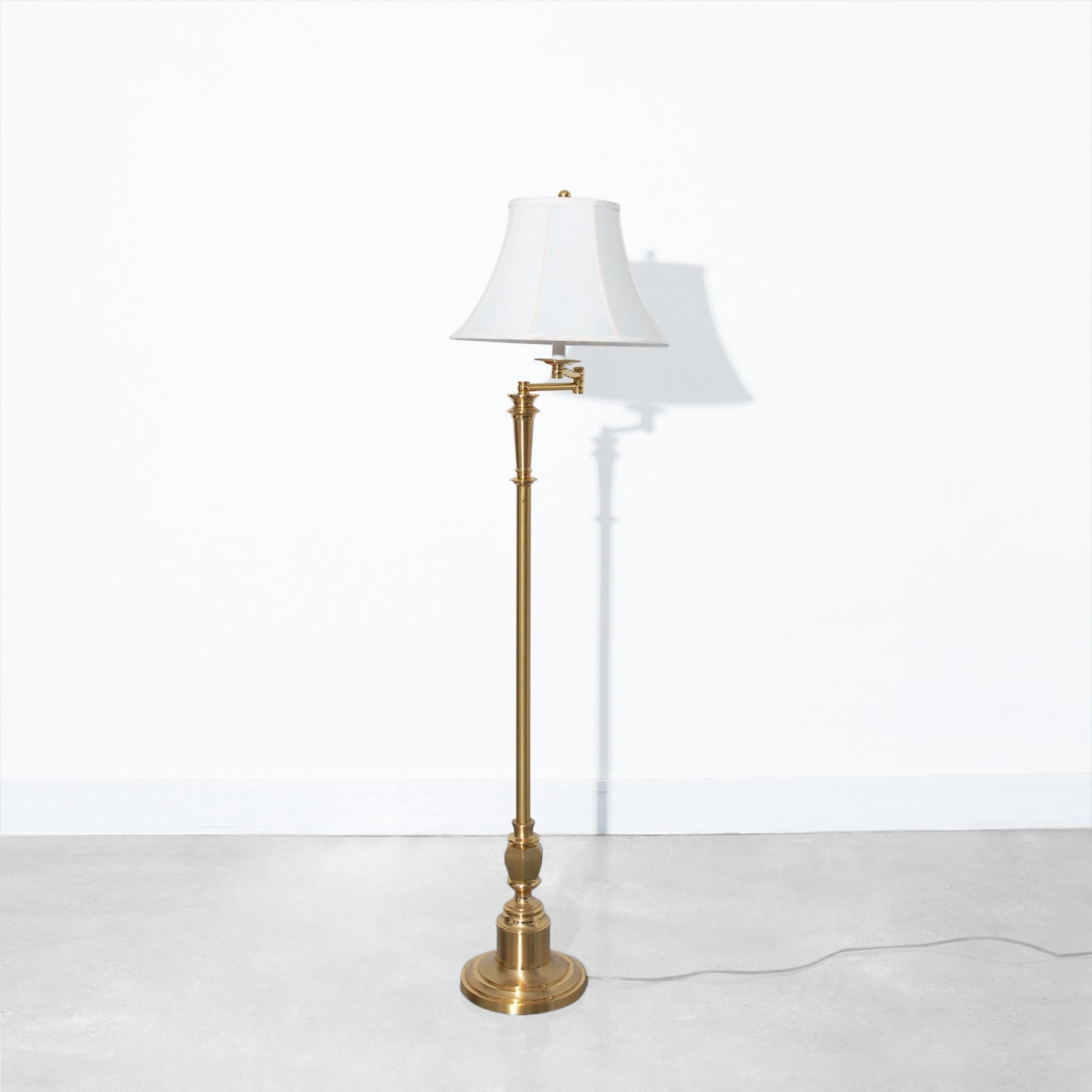 Vintage Stiffel Gold Floor Lamp