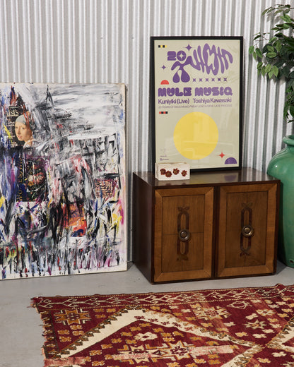 Mid-Century Modern Reno Rutili  Walnut Nightstand (2 Available)