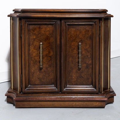National Mt Airy Burl Wood Nightstand (2 Available)