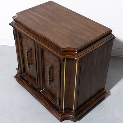 National Mt Airy Burl Wood Nightstand (2 Available)