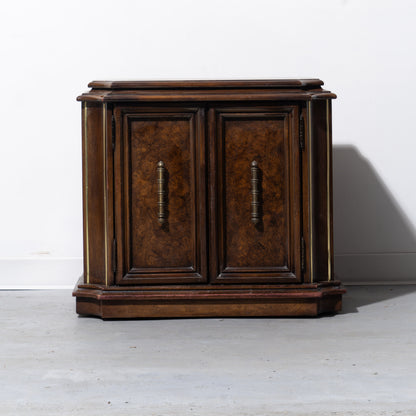 National Mt Airy Burl Wood Nightstand (2 Available)