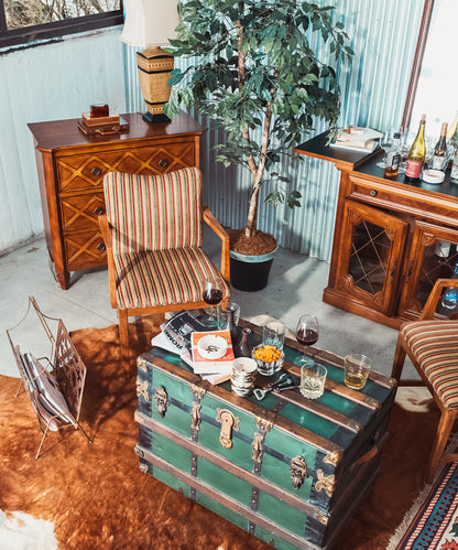 Green Steamer Trunk