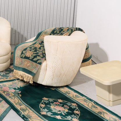 Postmodern Faux-Stone Mushroom Side Table (2 Available)