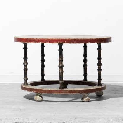 Hand-Painted Italian Mosaic Coffee Table