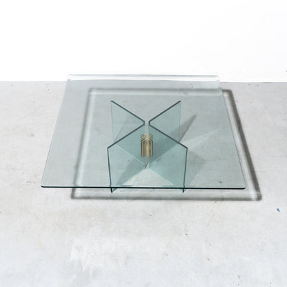 Postmodern Glass Top Coffee Table