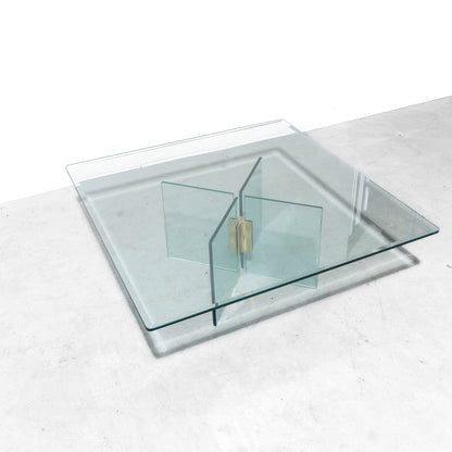 Postmodern Glass Top Coffee Table