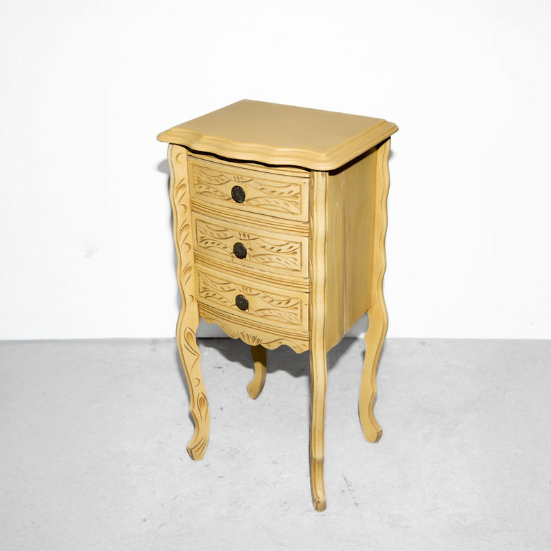 Yellow Shabby Chic Side Table