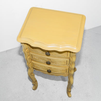 Yellow Shabby Chic Side Table