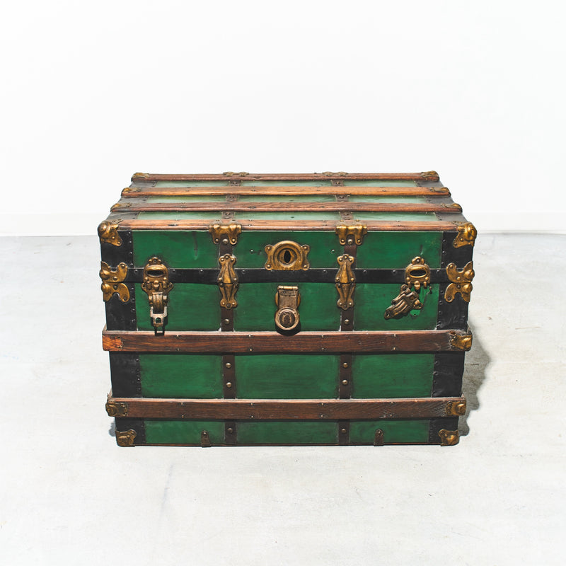 Green Steamer Trunk