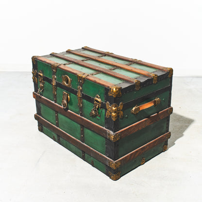 Green Steamer Trunk