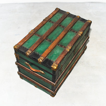 Green Steamer Trunk